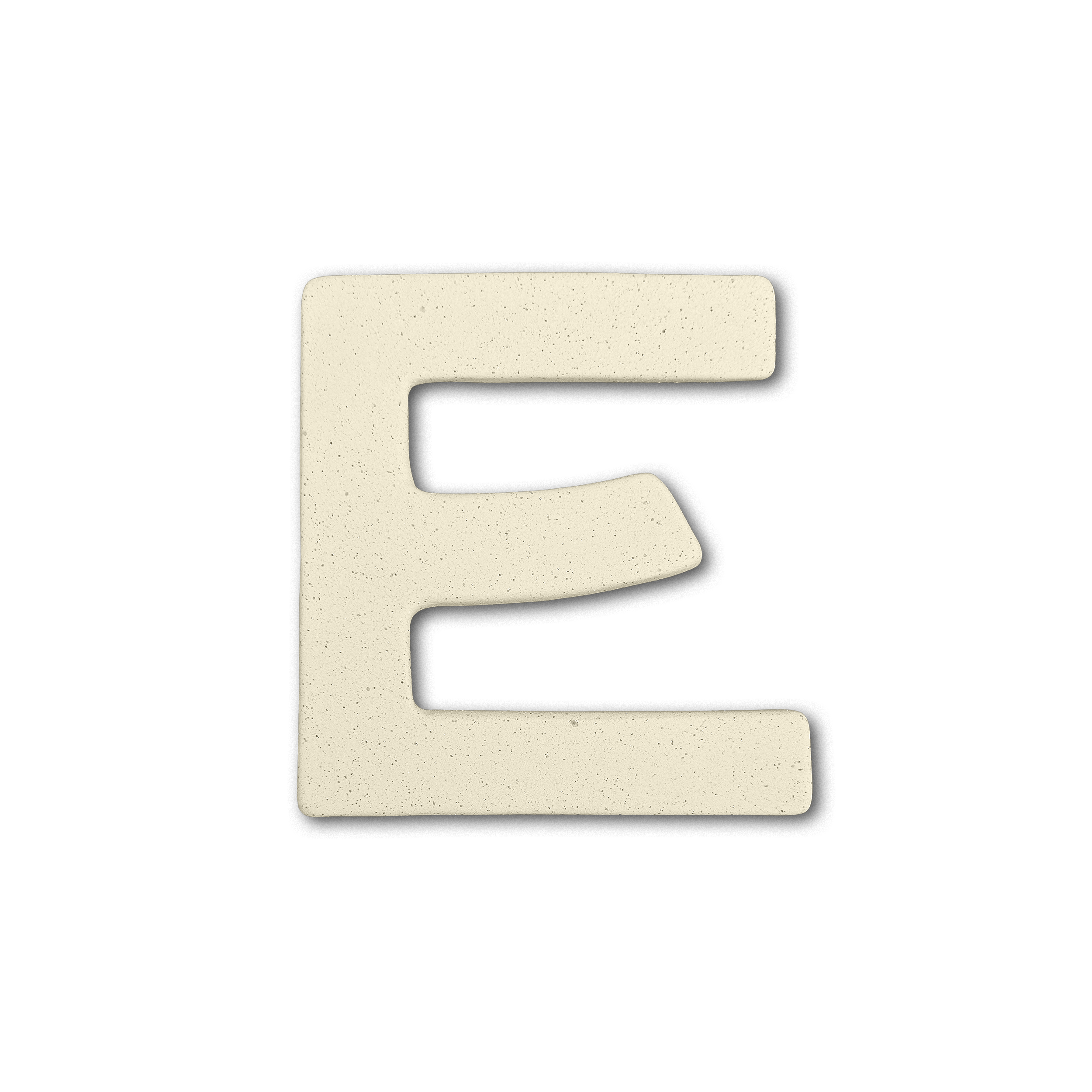 Lettre E courbe - format allongé